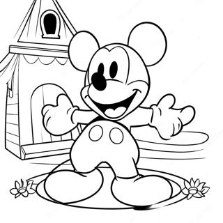 Mickey Mouse Playhouse Avontuur Kleurplaat 58486-48593