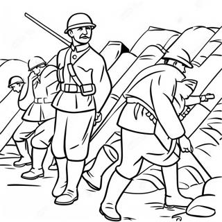 Gravenoorlog Ww1 Soldaten Kleurplaat 58525-48618