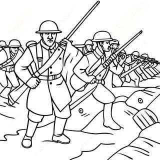 Gravenoorlog Ww1 Soldaten Kleurplaat 58525-48619