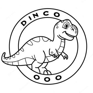 Dinoco Logo Kleurplaat 59005-49002