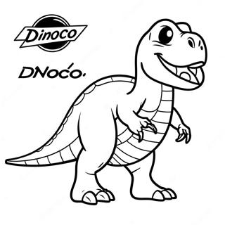 Dinoco Logo Kleurplaat 59005-49003