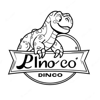 Dinoco Logo Kleurplaat 59005-49004