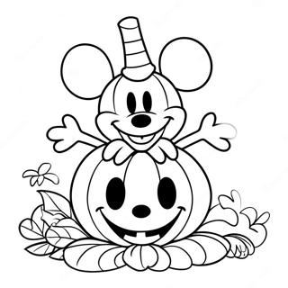 Mickey Mouse Pompoen Kleurplaat 59376-49290