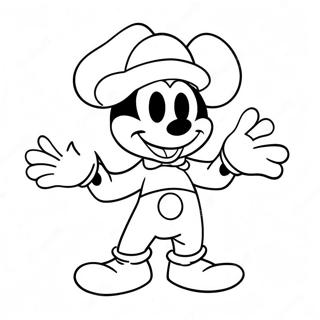 Mickey Mouse In Een Spookachtig Kostuum Kleurplaat 59377-49294