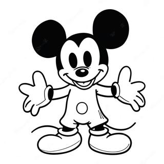 Mickey Mouse In Een Spookachtig Kostuum Kleurplaat 59377-49295