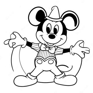 Mickey Mouse In Een Spookachtig Kostuum Kleurplaat 59377-49296