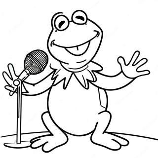 Kermit De Kikker Zingt Kleurplaat 59457-49353