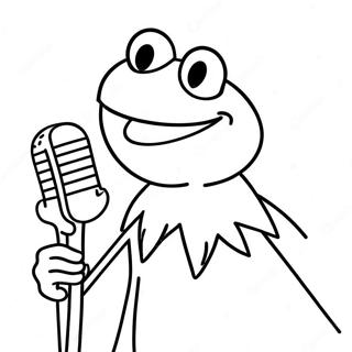 Kermit De Kikker Zingt Kleurplaat 59457-49356