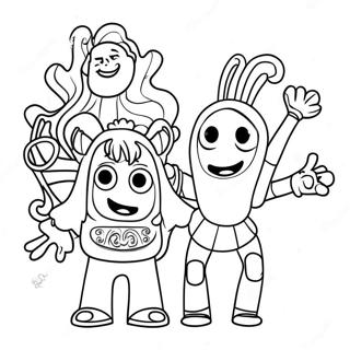 Doodlebops Kleurplaat 59466-49362