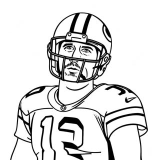 Aaron Rodgers Kleurplaat 59536-49420