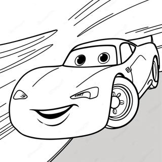 Cars 3 Lightning Mcqueen Race Actie Kleurplaat 59606-49474