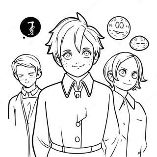 The Promised Neverland Kleurplaat 59626-49490