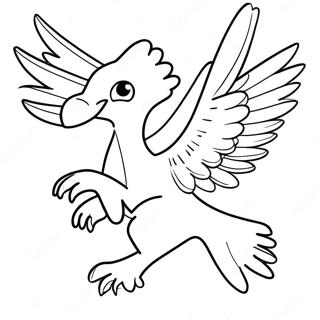 Majestueuze Articuno Vliegende Kleurplaat 59727-49570