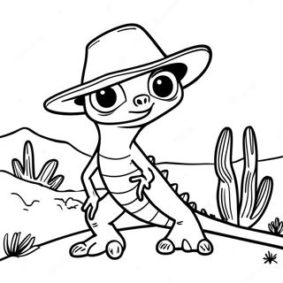 Rango In De Woestijn Kleurplaat 59847-49659