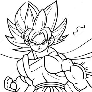 Goku In Super Saiyan Vorm Kleurplaat 59867-49678