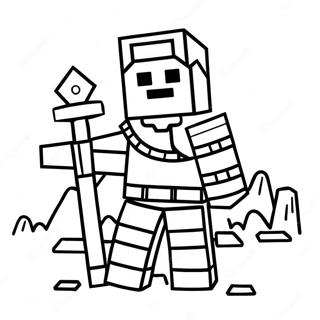 Minecraft Warden Kleurplaten