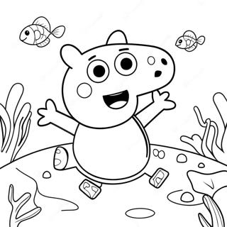 Peppa Pig Onderwater Avontuur Kleurplaat 60357-50078