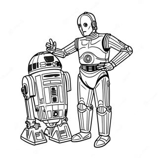 Kleurplaat Van C3po Met R2d2 60377-50094