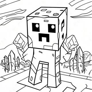 Minecraft Ghast Kleurplaat 60486-50179