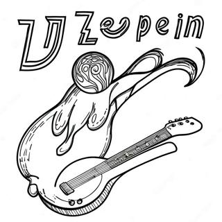 Led Zeppelin Kleurplaat 60536-50220