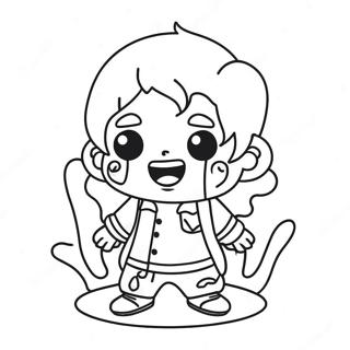 Chibi Horror Personage Kleurplaat 60606-50280