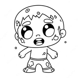 Schattige Chibi Zombie Kleurplaat 60607-50274