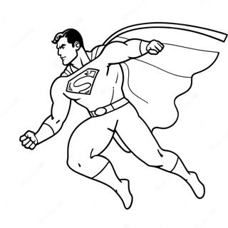 Superman Vliegend In Actie Kleurplaat 60717-50360