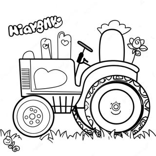 Gelukkige Verjaardag Tractor Kleurplaat 60856-50475