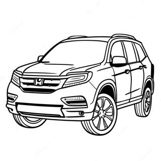 Honda Pilot Avontuur Kleurplaat 60977-50584