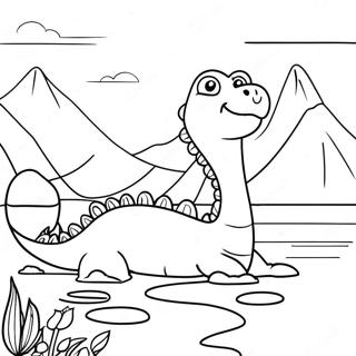 Loch Ness Monster Kleurplaat 61006-50606