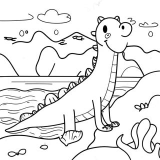 Loch Ness Monster Kleurplaat 61006-50608