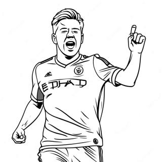 Kevin De Bruyne Actiefoto Kleurplaat 61076-50640