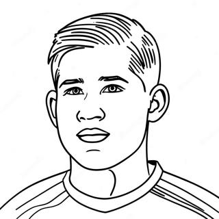 Kevin De Bruyne Dribbelen Kleurplaat 61077-50650