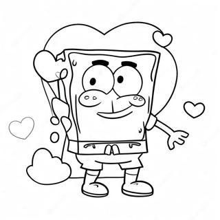 Spongebob Valentijns Kleurplaat 61086-50656