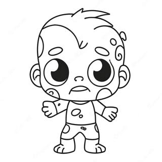 Schattige Cartoon Zombie Kleurplaat 61147-50703