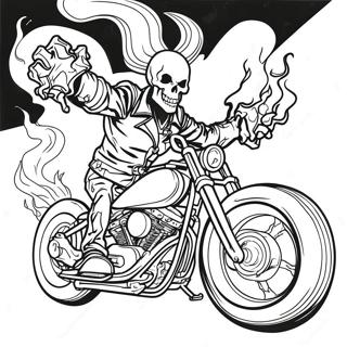 Ghost Rider Kleurplaat 6124-4891