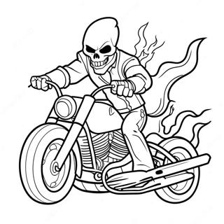 Ghost Rider Kleurplaat 6124-4892