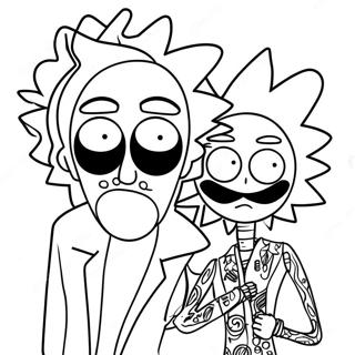 Rick En Morty Stoner Kleurplaten