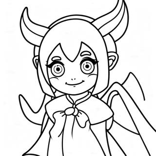 Anime Demon Meisje Kleurplaat 61536-51024