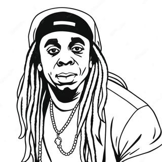 Lil Wayne Kleurplaat 61596-51050