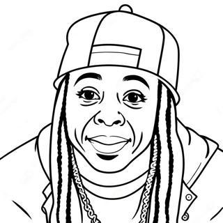 Lil Wayne Kleurplaat 61596-51052