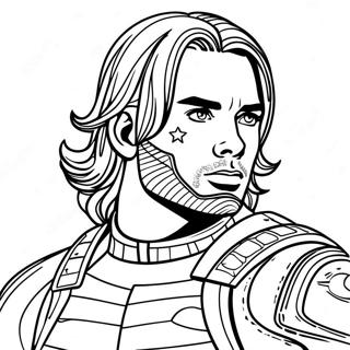 Bucky Barnes Kleurplaten