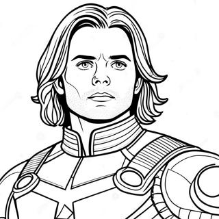 Bucky Barnes Kleurplaat 62297-51602