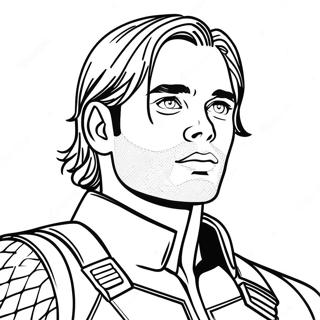 Bucky Barnes Kleurplaat 62297-51603