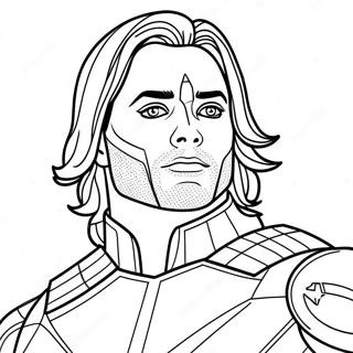 Bucky Barnes Kleurplaat 62297-51604