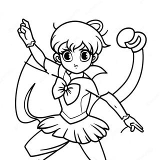 Sailor Jupiter In Strijdhouding Kleurplaat 62518-51789