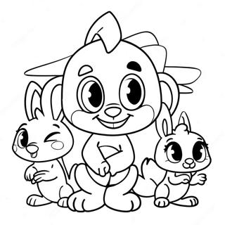 Schattige Baby Looney Tunes Personages Kleurplaat 62618-51869