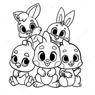 Schattige Baby Looney Tunes Personages Kleurplaat 62618-51872