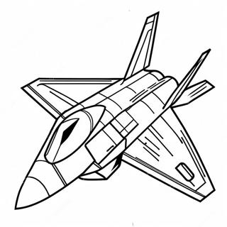 F22 Gevechtsvliegtuig Kleurplaat 62798-51998