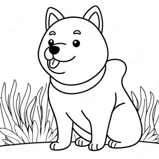 Shiba Inu Kleurplaat 62838-52023